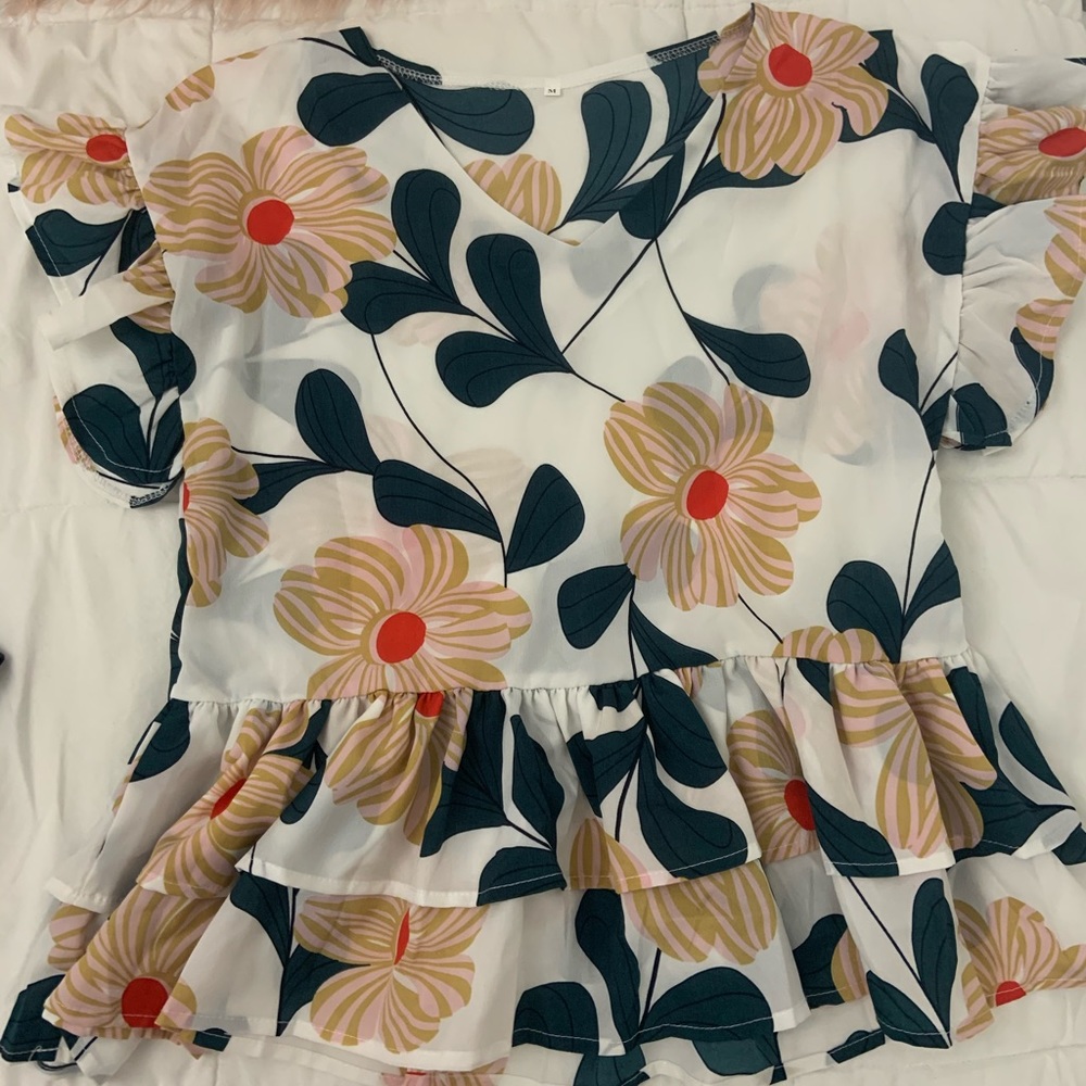 Beautiful tropical blouse